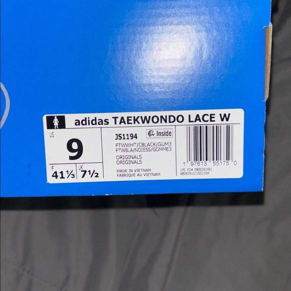 Adidas Classic White and Black Trainers sneakers size 9 w - Picture 6 of 6